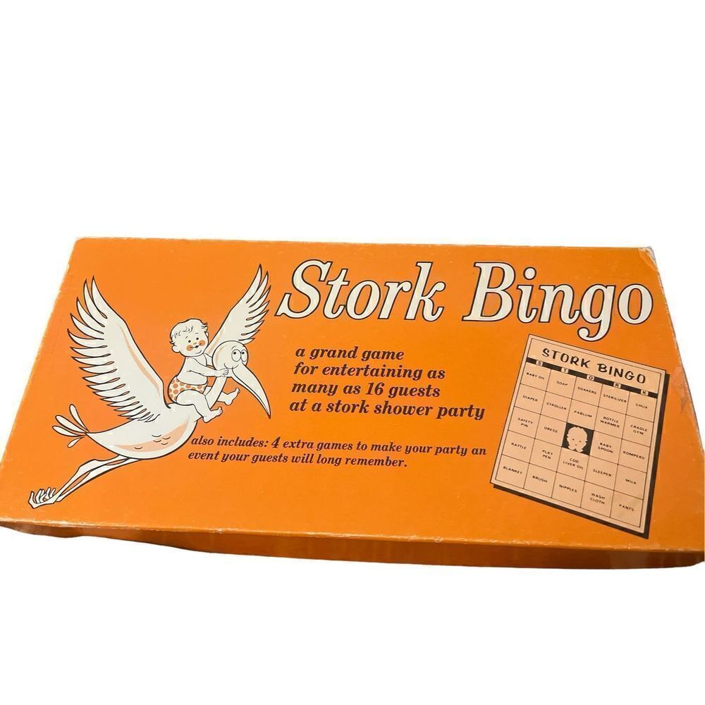 Vintage game Stork Bingo Leister Game Co